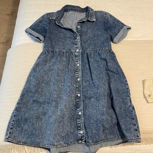 Tiered Denim Dress